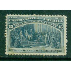 238 15c Announcing His Discovery Fine MLH I0088 check stain ?