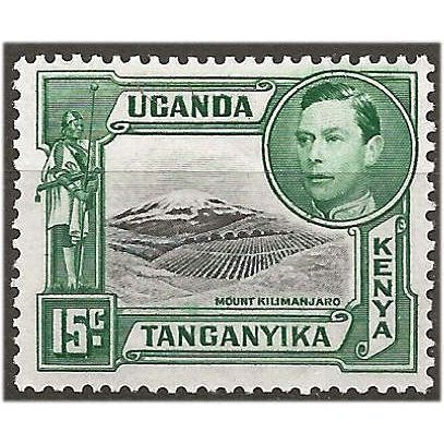 KUT 1952 SG138 15c Black & Green Mounted Mint ..