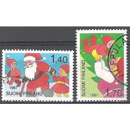 Finland 1987 Michel 1032 - 1033 O Cote (2013) 0.90 Euro Scènes de Noël
