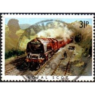 1985 Famous Trains. 31p Value. Royal Scot . Very Fine Used