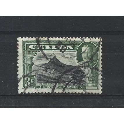 Ceylon.SG369 3c Adam's Peak.Perfs Unchecked.Fine Used.May25r