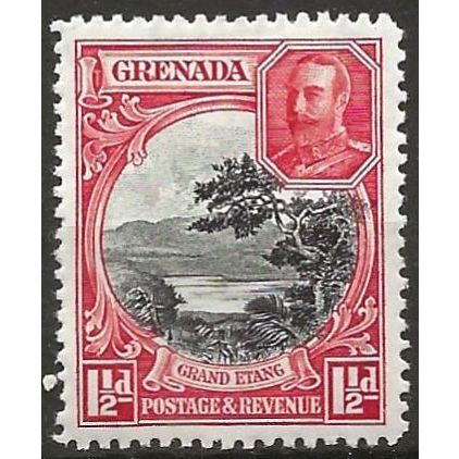 Grenada 1934 SG137 1 1/2d Black & Scarlet Mounted Mint . .