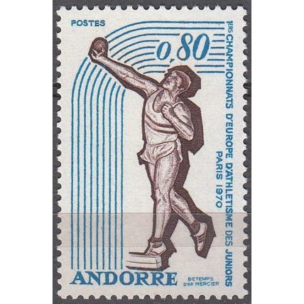 Andorre Français 1970 Michel 225 Neuf ** Cote (2008) 3.10 € Athlétisme Juniors