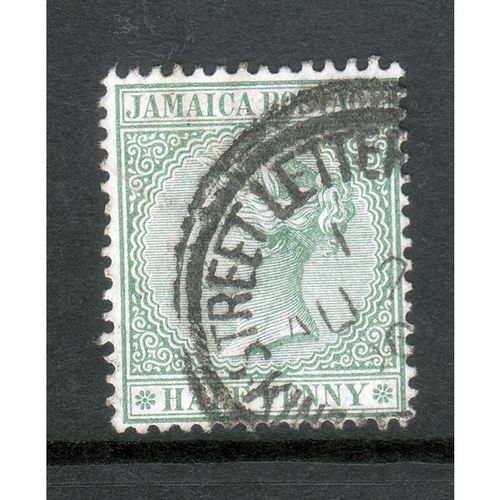 JAMAICA 1883 SG 16 1/2d GREEN FINE USED#3