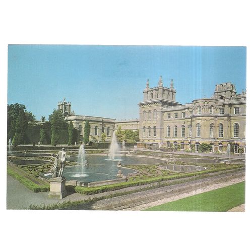FRENCH WATER GARDEN, BLENHEIM PALACE, OXFORDSHIRE vintage unused postcard =