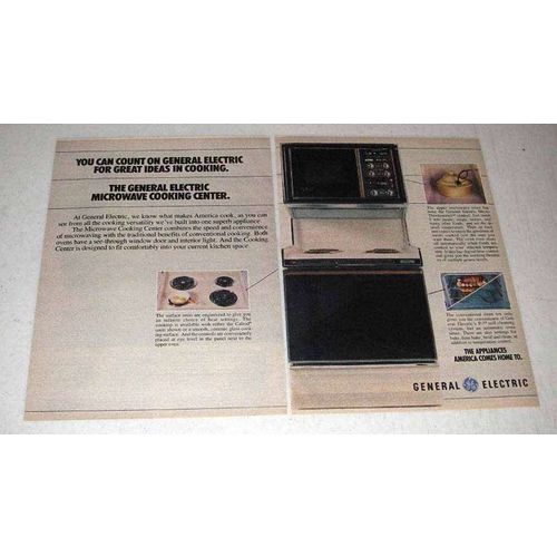 1978 GE Microwave Cooking Center Ad
