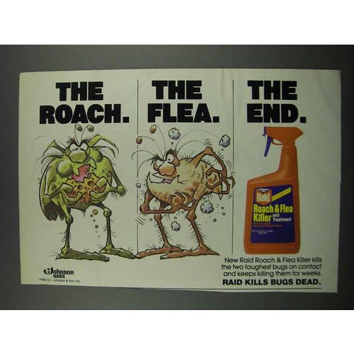 1983 Raid Roach & Flea Killer Ad - The End