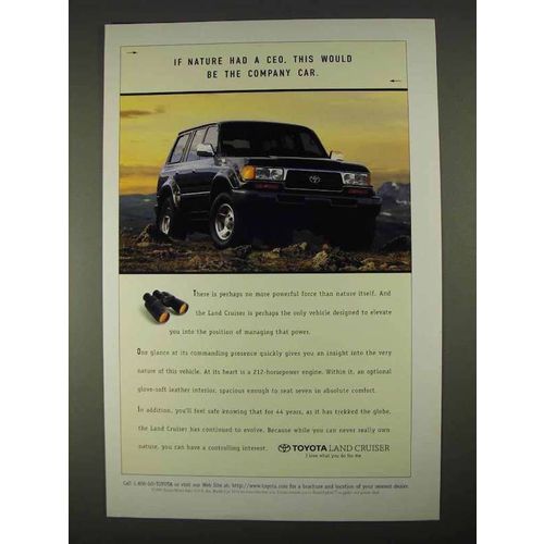 1996 Toyota Land Cruiser Ad - If Nature Had a CEO