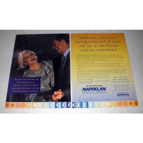 1997 Elan Pharmaceuticals Naprelan Ad - Relieved Pain