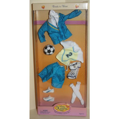 2004 Only Hearts Club Ready to Wear Soccer Theme Outfit Mint in Package