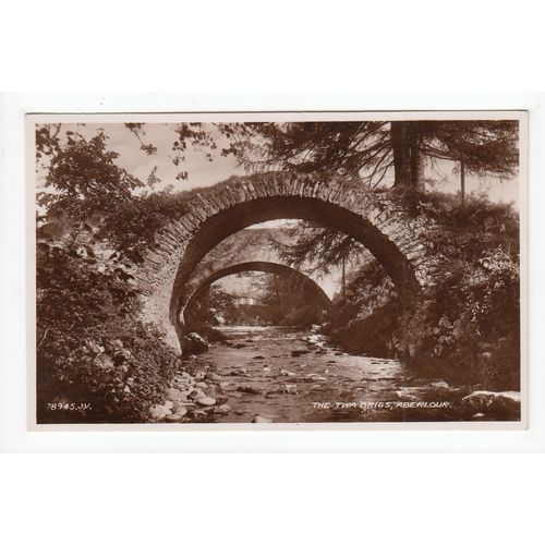 The TWA Brigs Bridges Aberlour Postcard RP Moray 78945