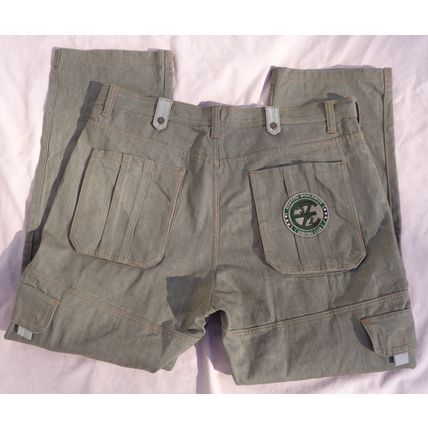 Mens Eight 732 Sage Green Cargo Jeans Pants Mfg 42Wx 34L Act 44Wx33L