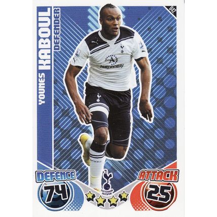 Match Attax Extra 2010/2011 U42 Younnes Kaboul Tottenham Hotspur