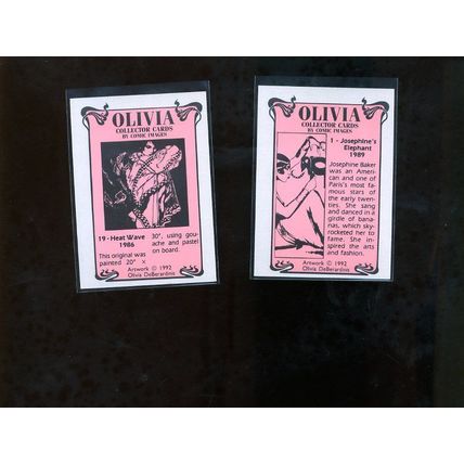 OLIVIA DeBERARDINIS 1992 Comic Images Art Card #1 (JOSEPHINE'S ELEPHANT 1989) NM