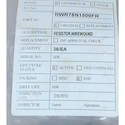 Lot (36) VISHAY DALE RWR78N1500FR 150 ohm Wire Wound Resistor THROUGH HOLE MOUNT