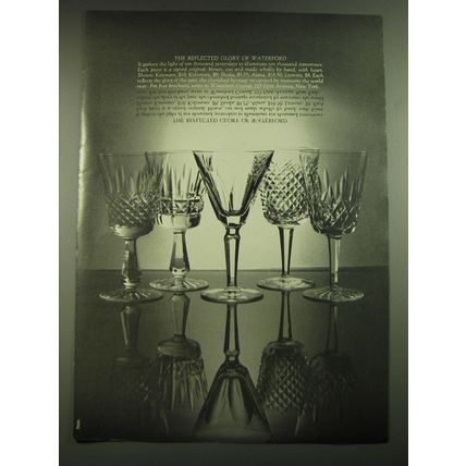 1968 Waterford Crystal Advertisement - Kenmare, Kylemore, Sheila, Alana