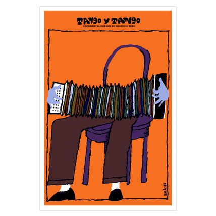 Movie Poster.Argentina Tango.ACCORDION.Bandoneon.Dance music home room decor art