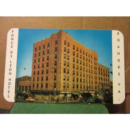 PONCE DE LEON HOTEL, ROANOKE, VIRGINIA, USA. unused postcard