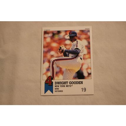 Dwight Gooden 1991 Panini Top 15 Baseball STICKER NO. 60