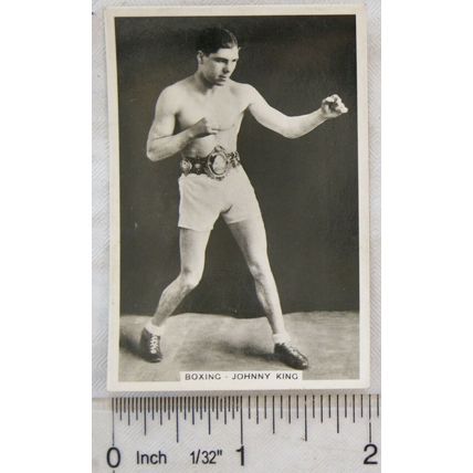 1935 Senior Service Sporting Events & Stars No. 8 Johnny King, boxing