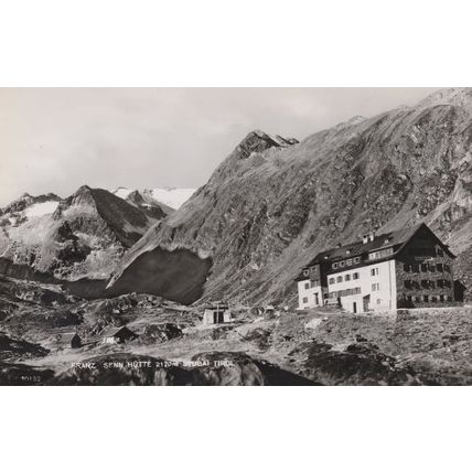 Sunn Hutte Tirol Hotel Magnificent Austria Real Photo Postcard