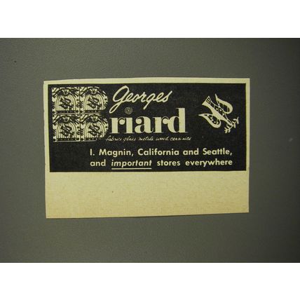 1953 Georges Briard Advertisement - Important Stores Everywhere