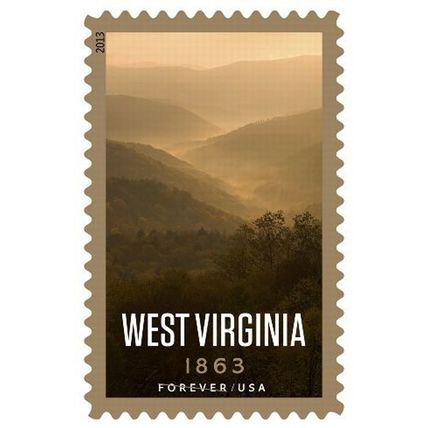 West Virginia Sheet of 20 Current Rate Postage Stamps Scott 4790