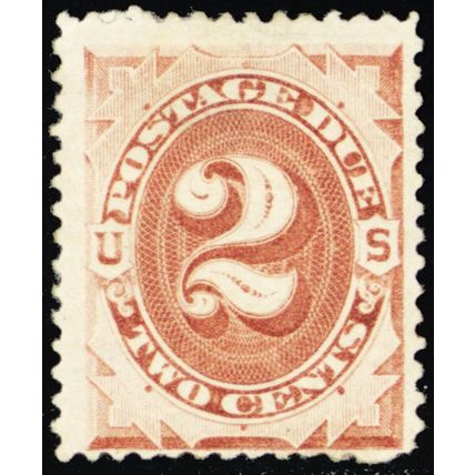 J2, Mint OG H 2¢ Postage Due Stamp SCV $450.00 - Stuart Katz