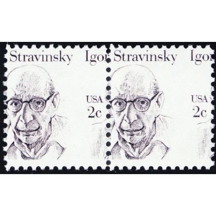 1845, MNH 2¢ Large Misperforation Shift Error Pair Very Dramatic! - Stuart Katz