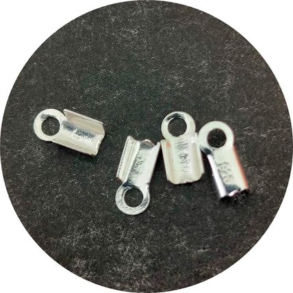 925 Sterling Silver 1mm Folding Clasp for 1mm Cord or Leather 3 pack sizes C23