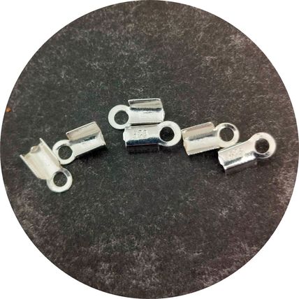 925 Sterling Silver 1mm Folding Clasp for 1mm Cord or Leather 3 pack sizes C23