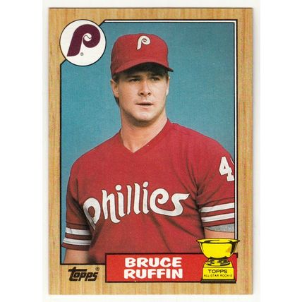 1987 Topps Bruce Ruffin rookie baseball card #499 - RC