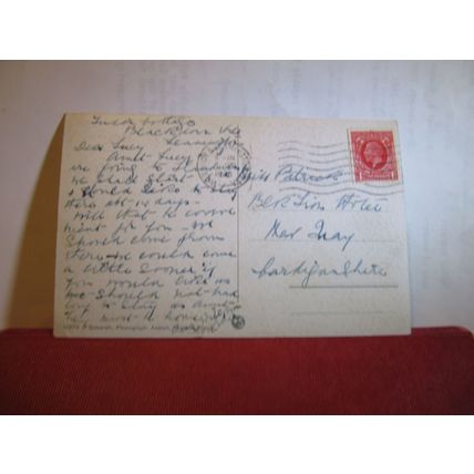 FLOWERS OF LAKE ZURICH, SWITZERLAND used antique postcard 1926 pm =