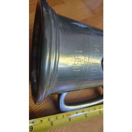 British Army pewter glass tankard military REME Royal Electrical+ Mech Engineers