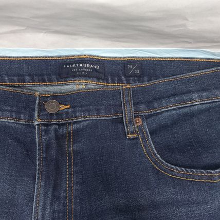 Excellent Lucky Brand Jeans Mens 38x32 Dark Blue Denim 412 Athletic Slim
