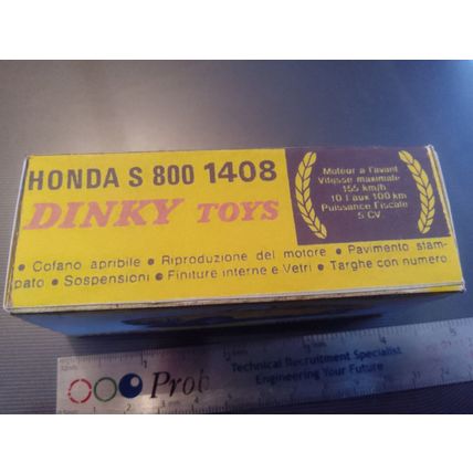 Dinky - 1408 Honda S 800 Reproduction /Replica Box