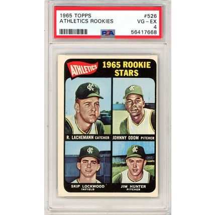 1965 Topps Athletics Rookies Jim Hunter #526 PSA 4 P1375