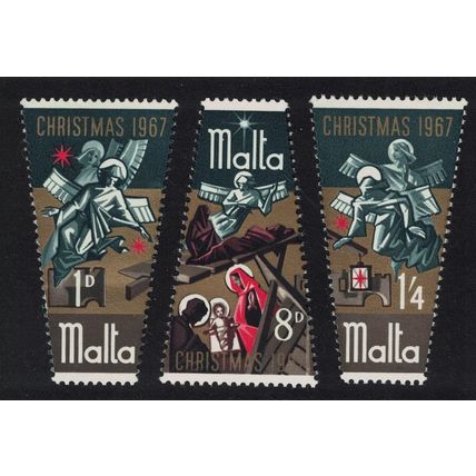Malta Christmas 3v 1967 MNH SG#393-395