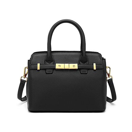 Genuine Leather Womens Purses and Handbags Shoulder Bag Black