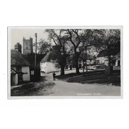 North Bovey, Devon, RP Postcard.