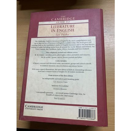 1993 THE CAMBRIDGE GUIDE TO LITERATURE IN ENGLISH HEAVY 2kg HARDBACK BOOK (P10)