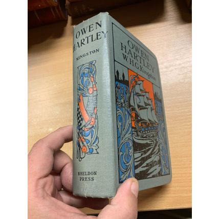 RARE* c1928 W H G KINGSTON "OWEN HARTLEY" FICTION ANTIQUE HARDBACK BOOK (P4)