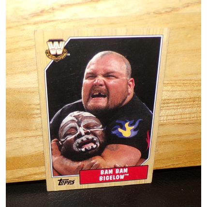 TOPPS HERITAGE III 2007 WWE BAM BAM BIGELOW CARD #80