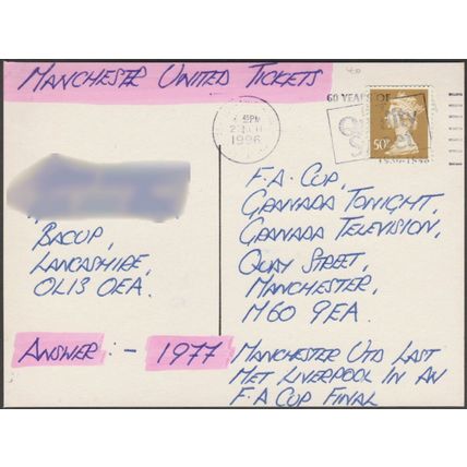 Measuring the Cloth, Higher Mill Museum, Helmshore, 1996 - Postcard