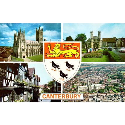 Postcards Canterbury Cathedral multiviews. Unposted. Job lot