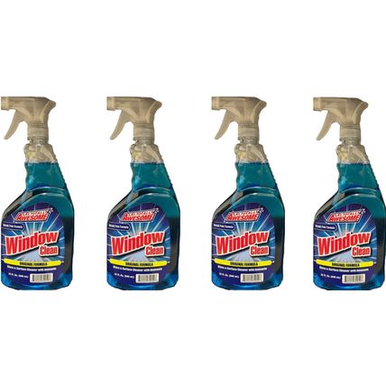 LA's Totally Awesome Window Cleaner Glass Cleaner 32oz EACH 4PK