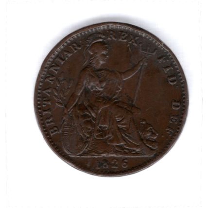 Great Britain. George IV. Farthing 1826. dy12246