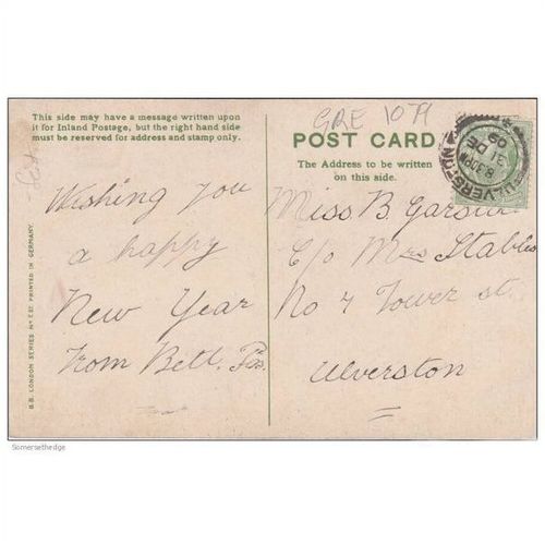 Flowers & Musical Score"Remembered Still Though You May Roam" Postcard (GRE1079)