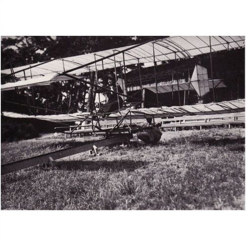 Aviation Photo Card Mrs Gavin Lane Fly Glider Members' Hill Brooklands 1910