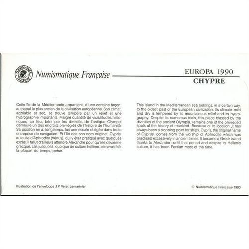 Cyprus FDC 1990 - SG 774-775 - Europa Post Office Buildings